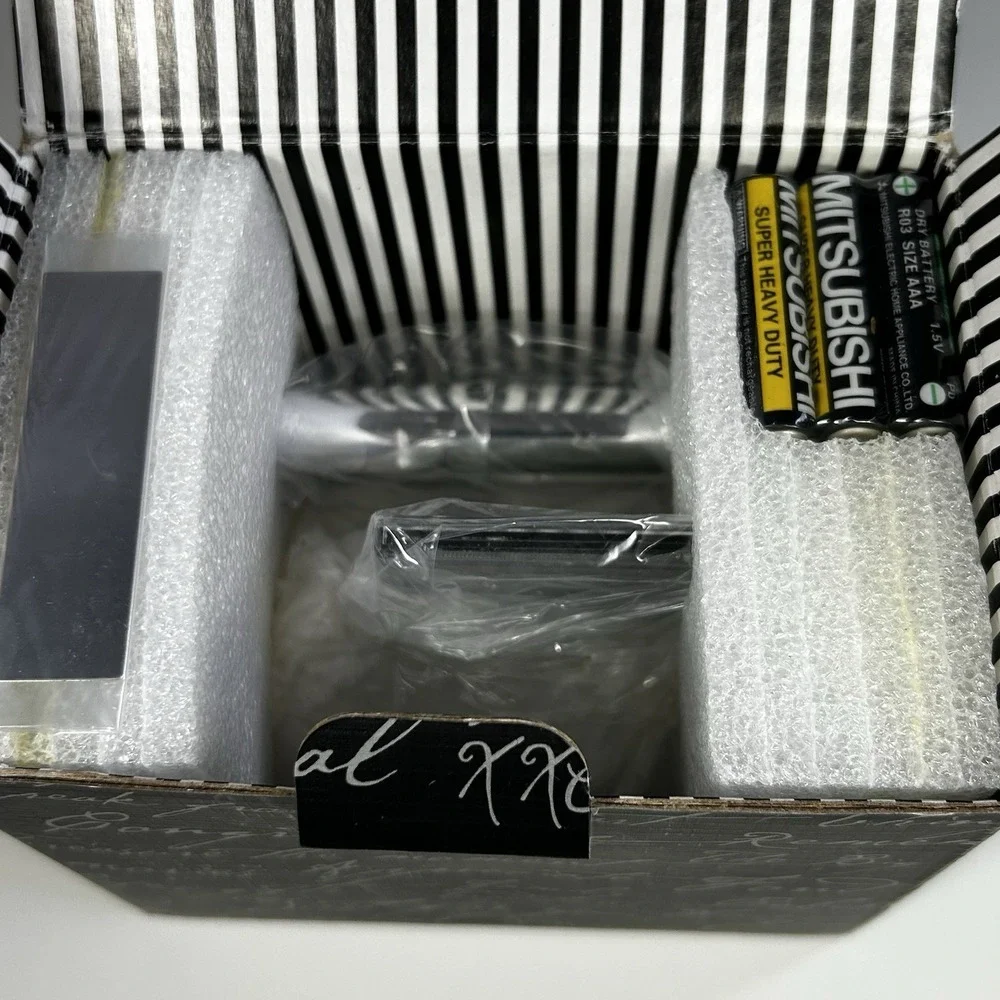 Things Remembered Gravity Pen Stand w/ Lighted Touch Clock NEW Sealed